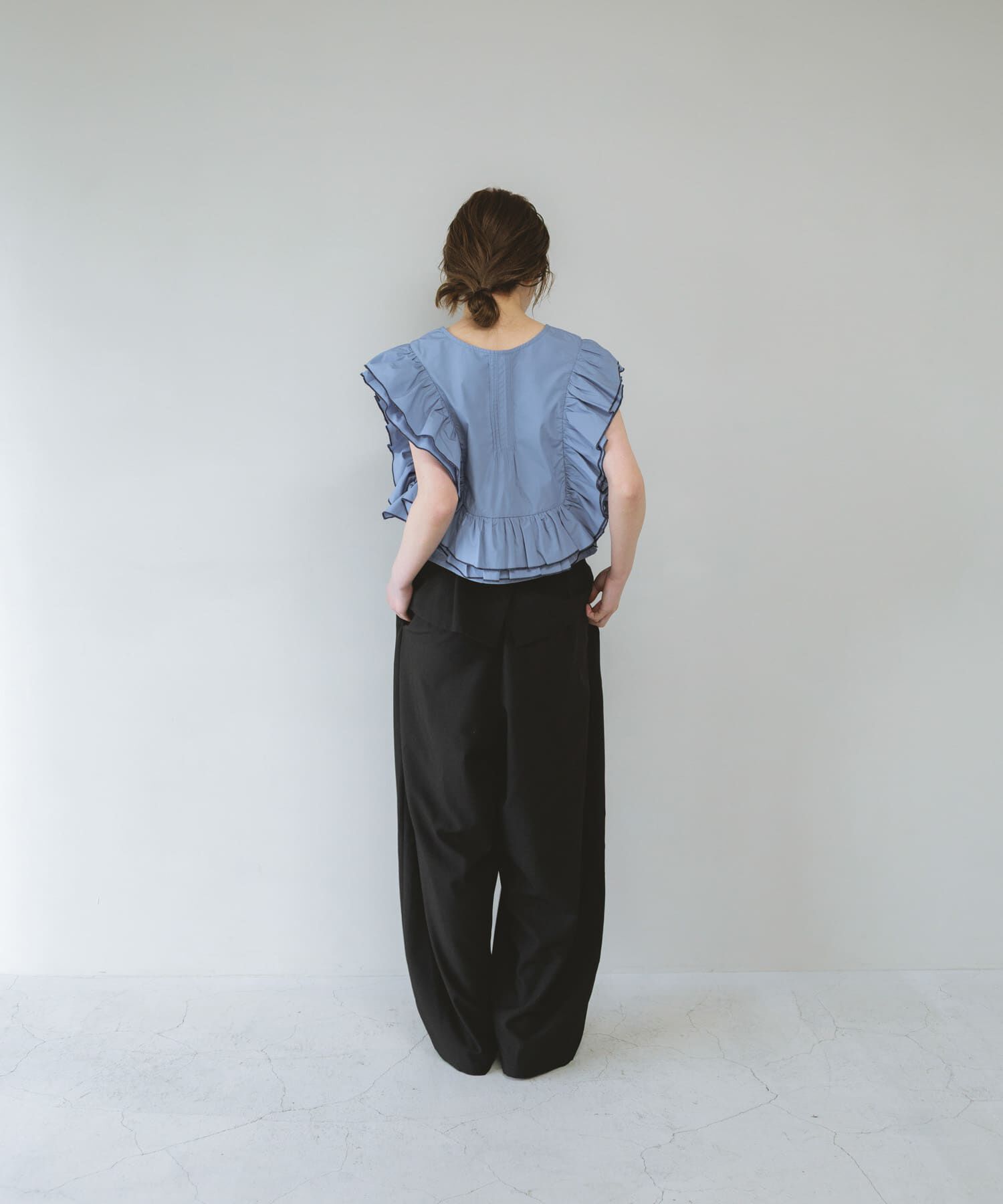  「2WAYバイカラーフリルブラウス」|シャツ・ブラウス|