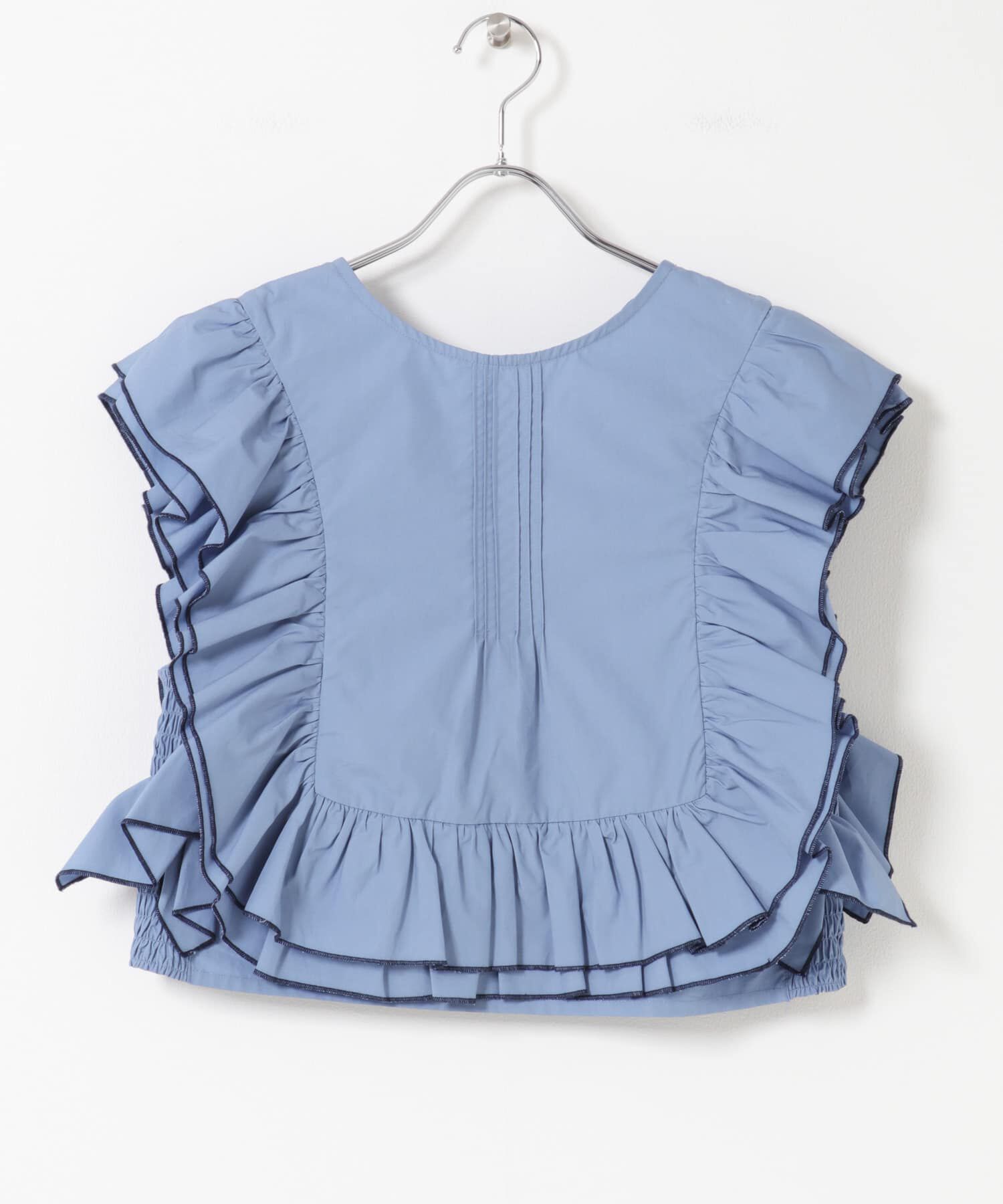  「2WAYバイカラーフリルブラウス」|シャツ・ブラウス|