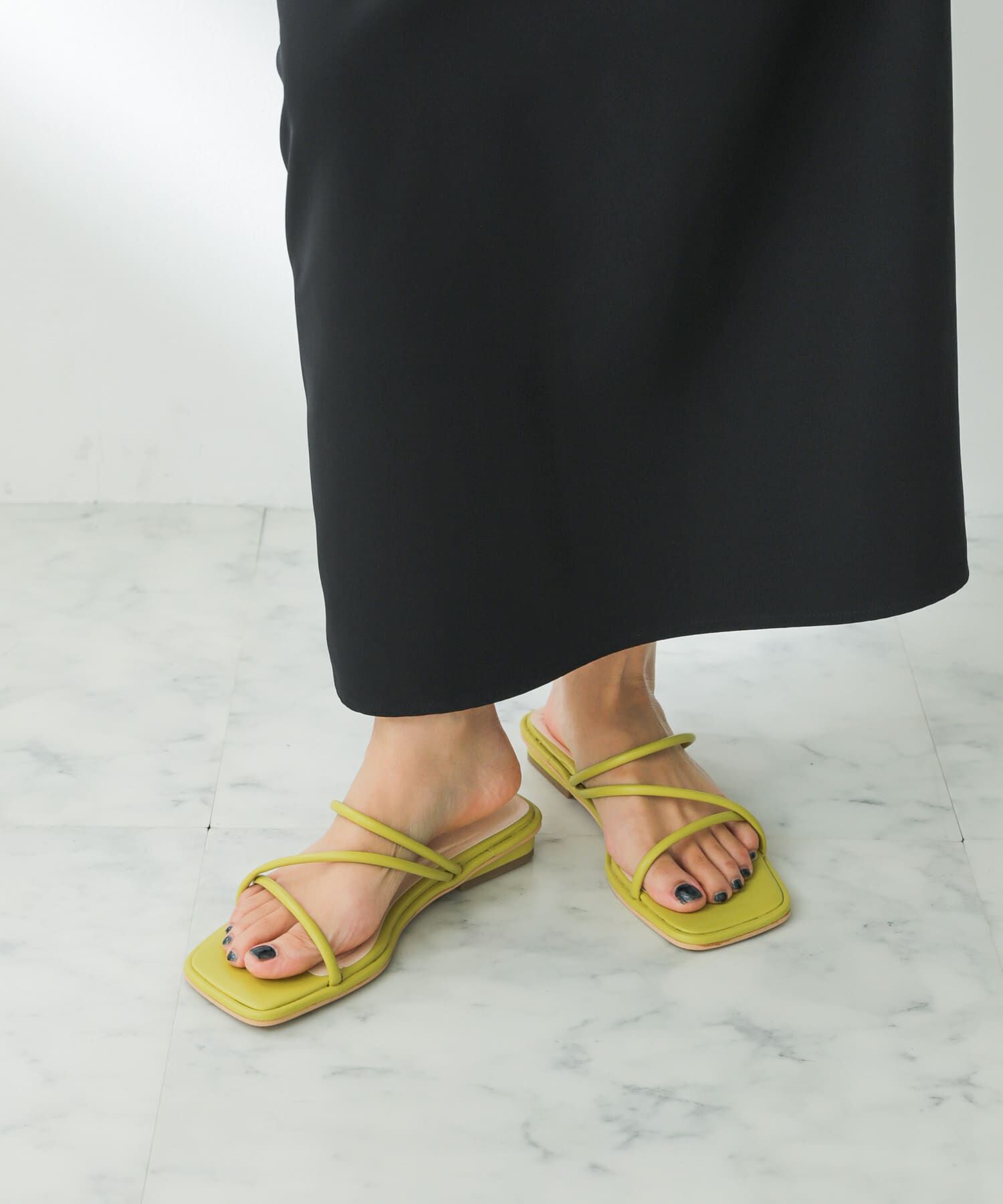 SENSE OF PLACE by URBAN RESEARCH「コードアシメサンダル」|サンダル|イエロー