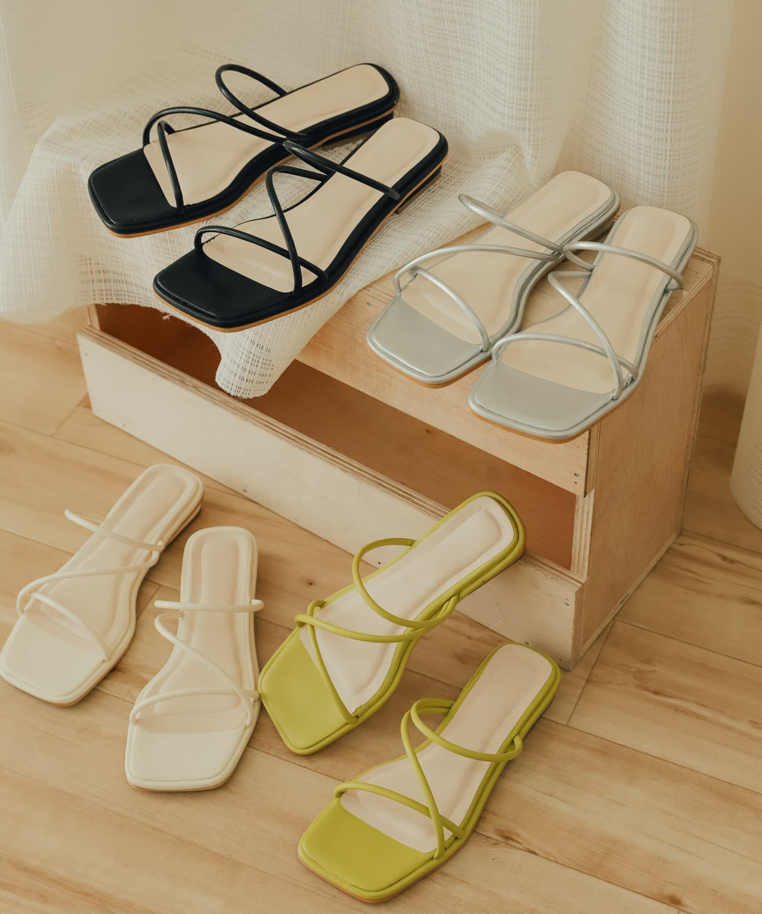 SENSE OF PLACE by URBAN RESEARCH「コードアシメサンダル」|サンダル|