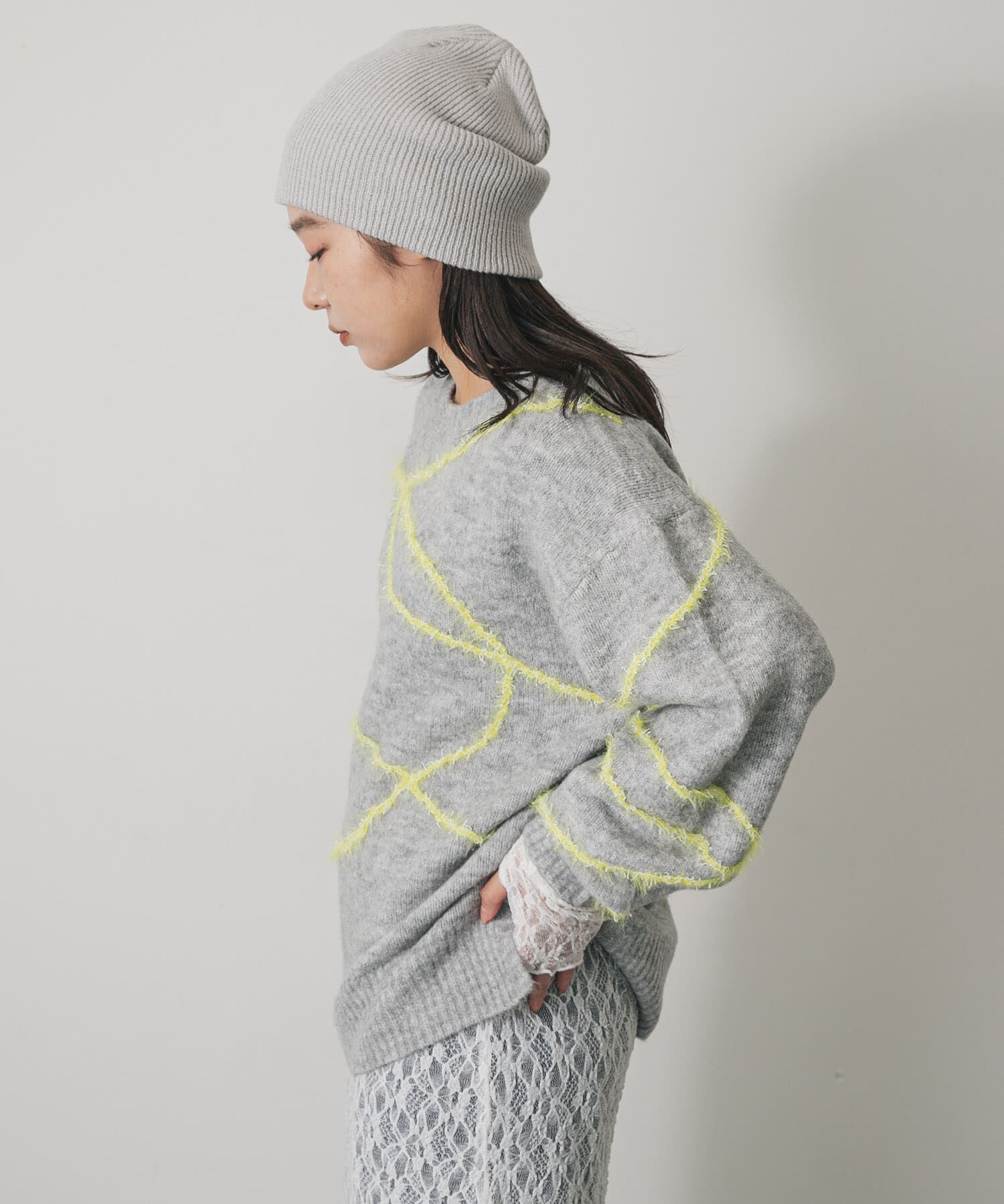 SENSE OF PLACE by URBAN RESEARCH「シャギーラインルーズニット」|ニット・セーター|