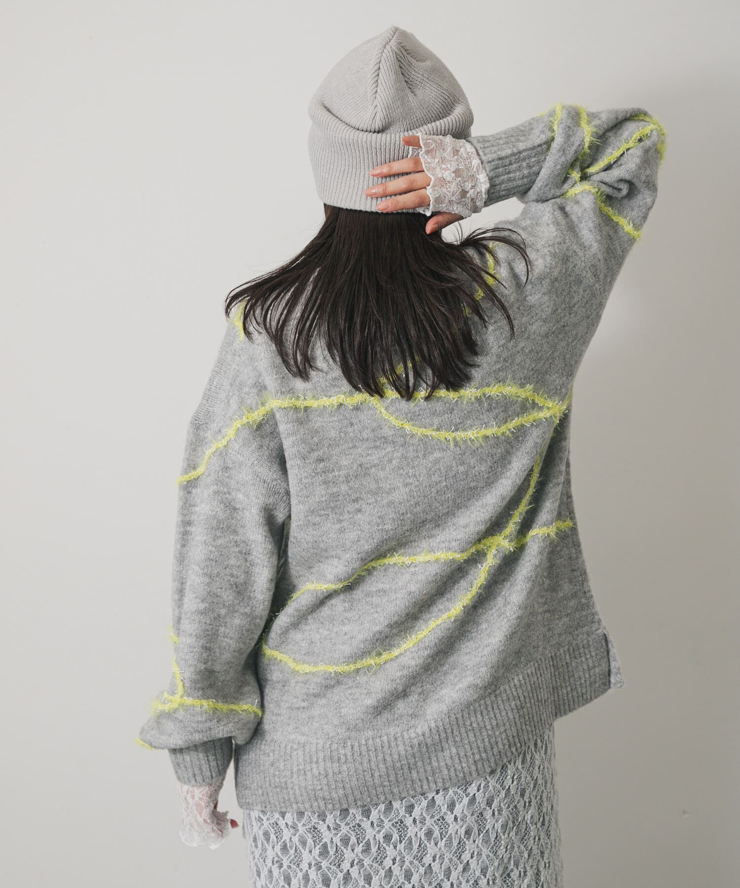 SENSE OF PLACE by URBAN RESEARCH「シャギーラインルーズニット」|ニット・セーター|