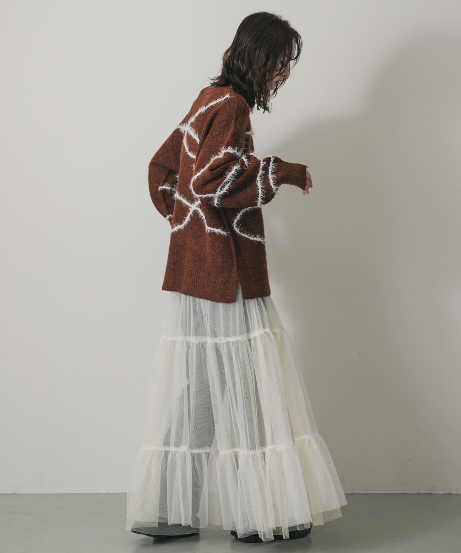 SENSE OF PLACE by URBAN RESEARCH「シャギーラインルーズニット」|ニット・セーター|