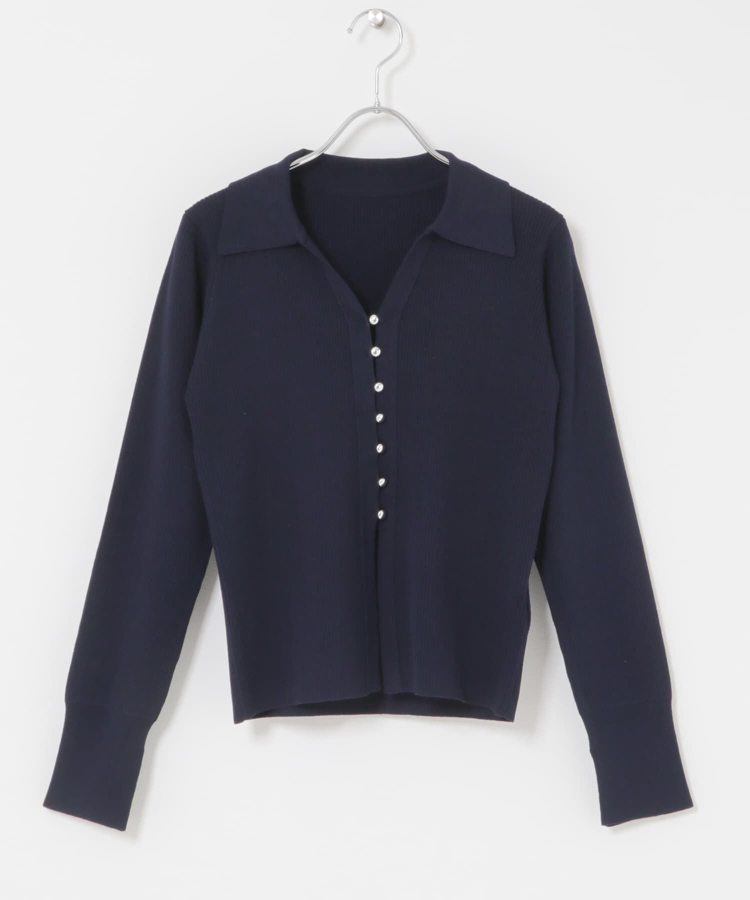 SENSE OF PLACE by URBAN RESEARCH「『一部WEB限定ｶﾗｰ』『洗濯可』ﾒﾀﾙﾎﾞﾀﾝｴﾘﾂｷｺﾝﾊﾟｸﾄｶ 」|カーディガン|