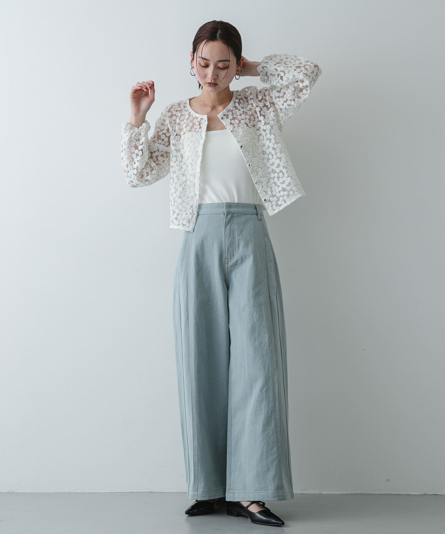 SENSE OF PLACE by URBAN RESEARCH「デニムライクスラックス」|デニム|