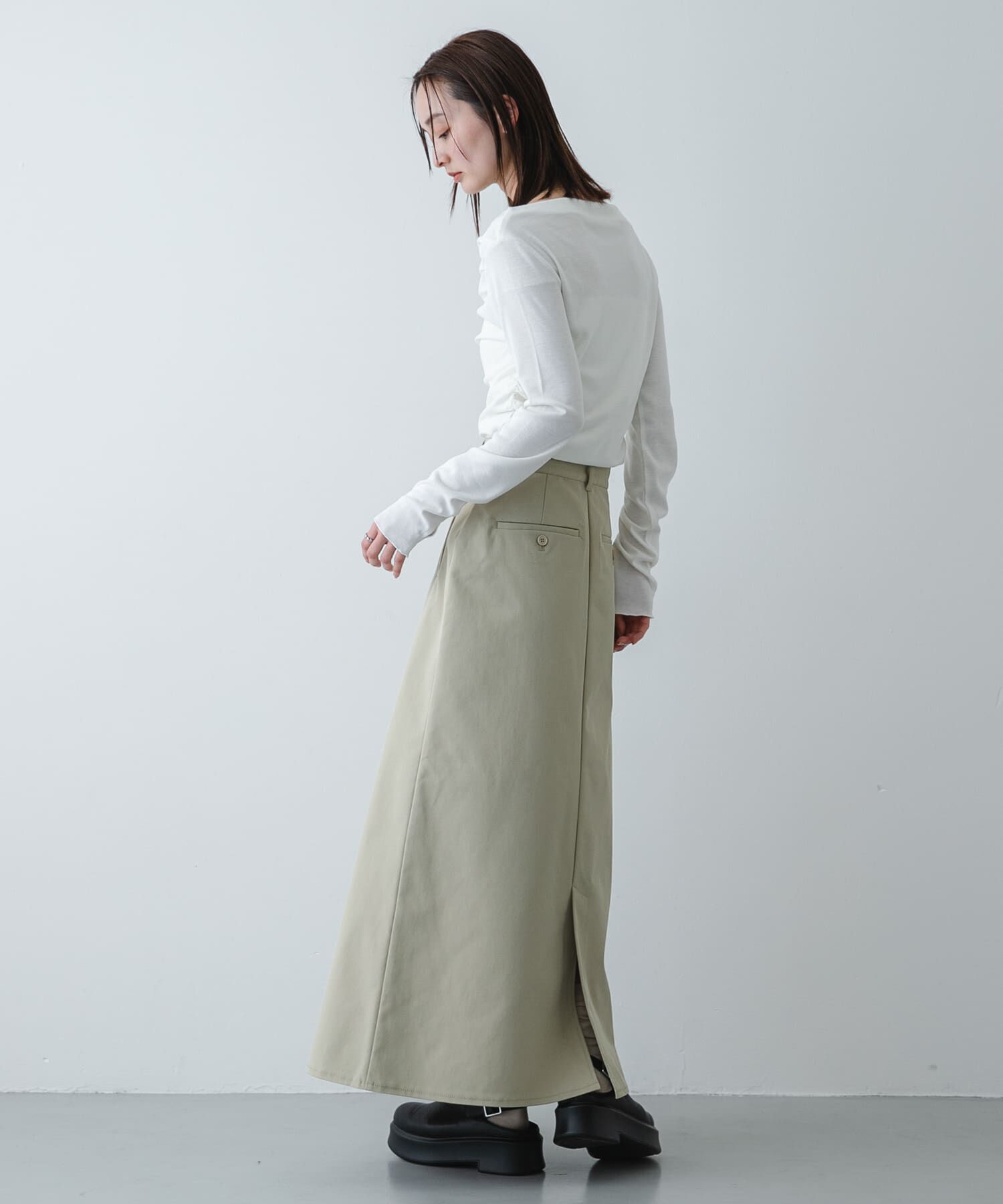 SENSE OF PLACE by URBAN RESEARCH「シアードレープリブトップ」|Tシャツ・カットソー|