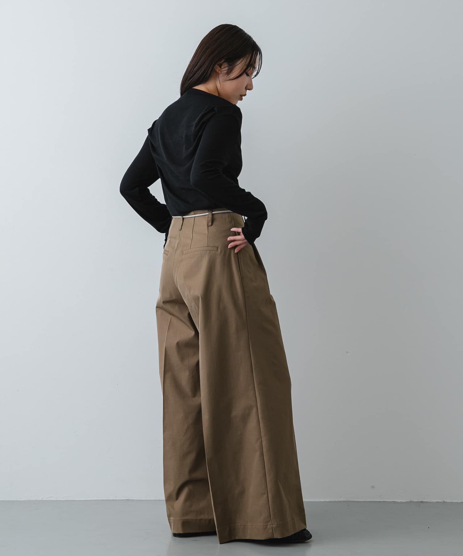 SENSE OF PLACE by URBAN RESEARCH「シアードレープリブトップ」|Tシャツ・カットソー|