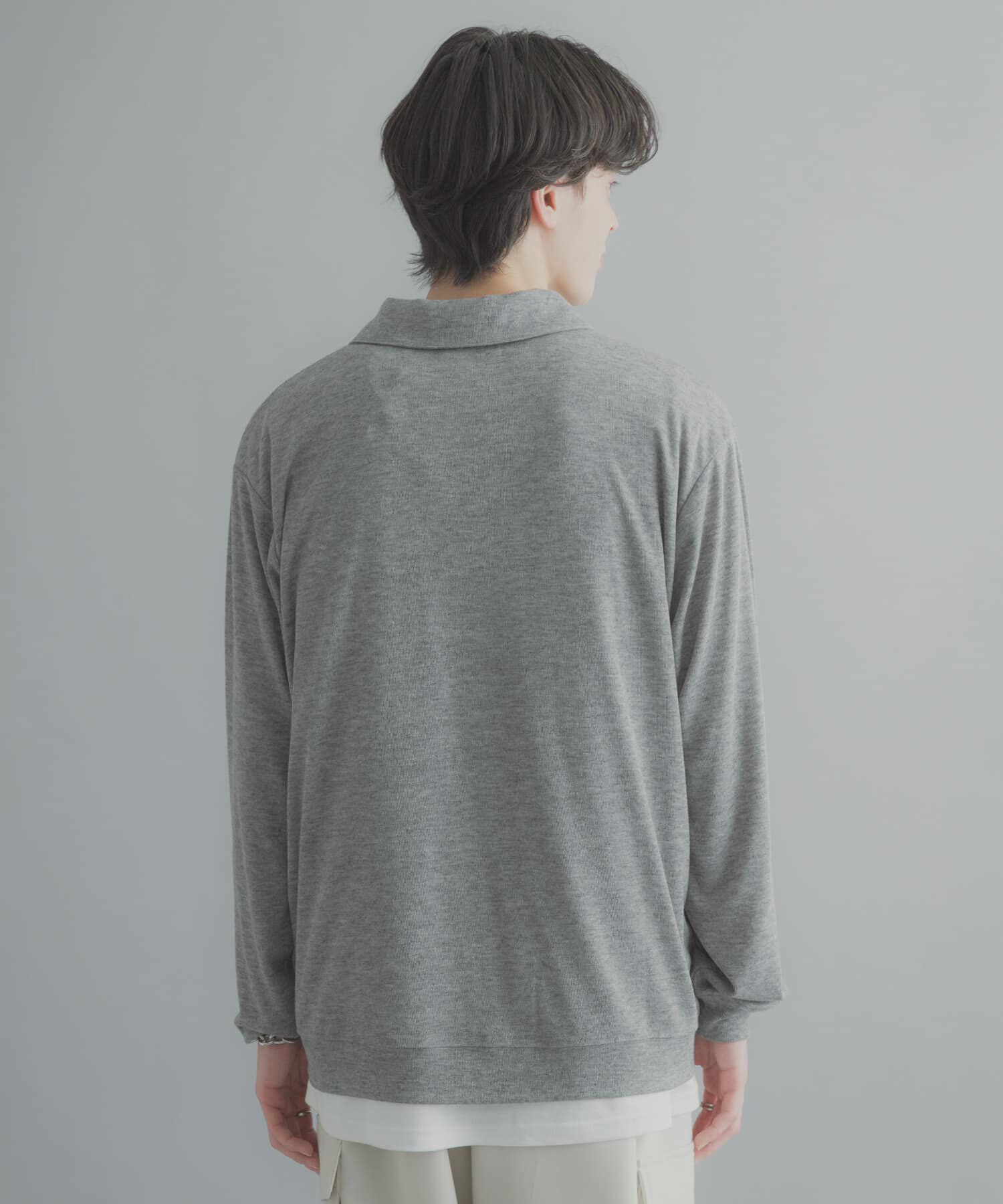 SENSE OF PLACE by URBAN RESEARCH「シアーロングスリーブポロシャツ」|ポロシャツ|