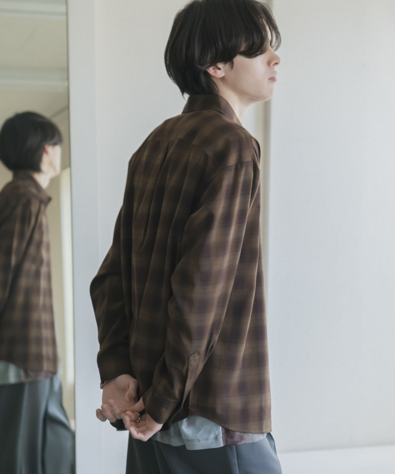 SENSE OF PLACE by URBAN RESEARCH「マドラスチェックロングスリーブシャツ」|シャツ・ブラウス|