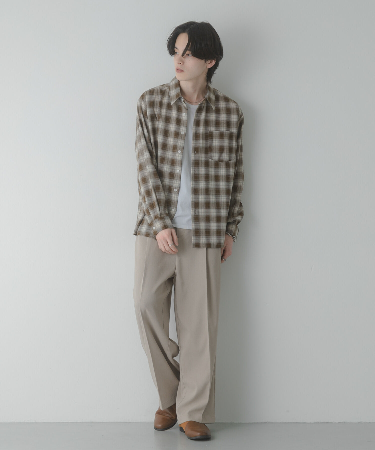 SENSE OF PLACE by URBAN RESEARCH「マドラスチェックロングスリーブシャツ」|シャツ・ブラウス|