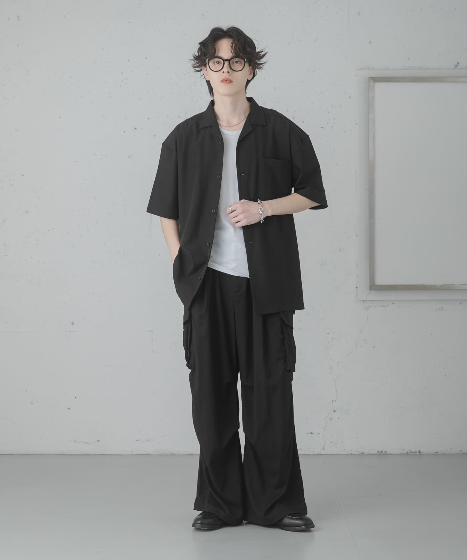 SENSE OF PLACE by URBAN RESEARCH「『速乾』ドライタッチオープンカラールーズショートスリーブシャツ」|シャツ・ブラウス|