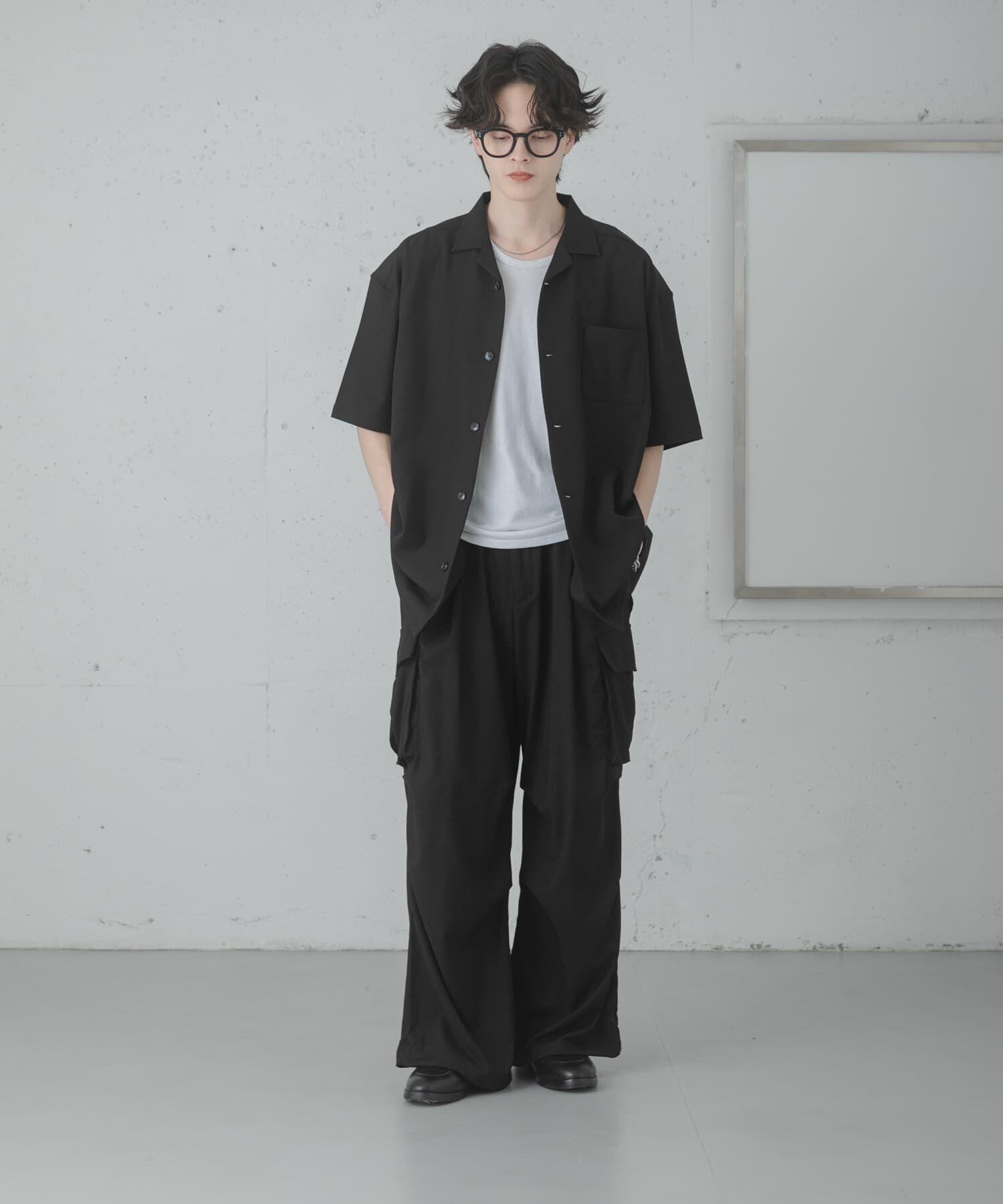 SENSE OF PLACE by URBAN RESEARCH「『速乾』ドライタッチオープンカラールーズショートスリーブシャツ」|シャツ・ブラウス|