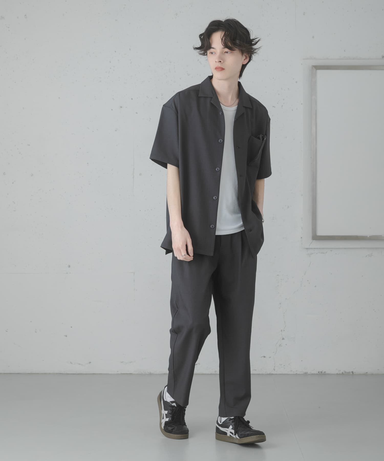 SENSE OF PLACE by URBAN RESEARCH「『速乾』ドライタッチオープンカラールーズショートスリーブシャツ」|シャツ・ブラウス|