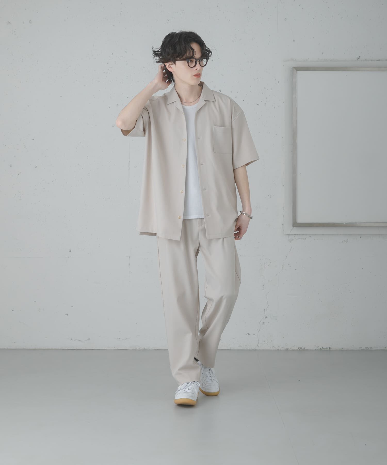 SENSE OF PLACE by URBAN RESEARCH「『速乾』ドライタッチオープンカラールーズショートスリーブシャツ」|シャツ・ブラウス|