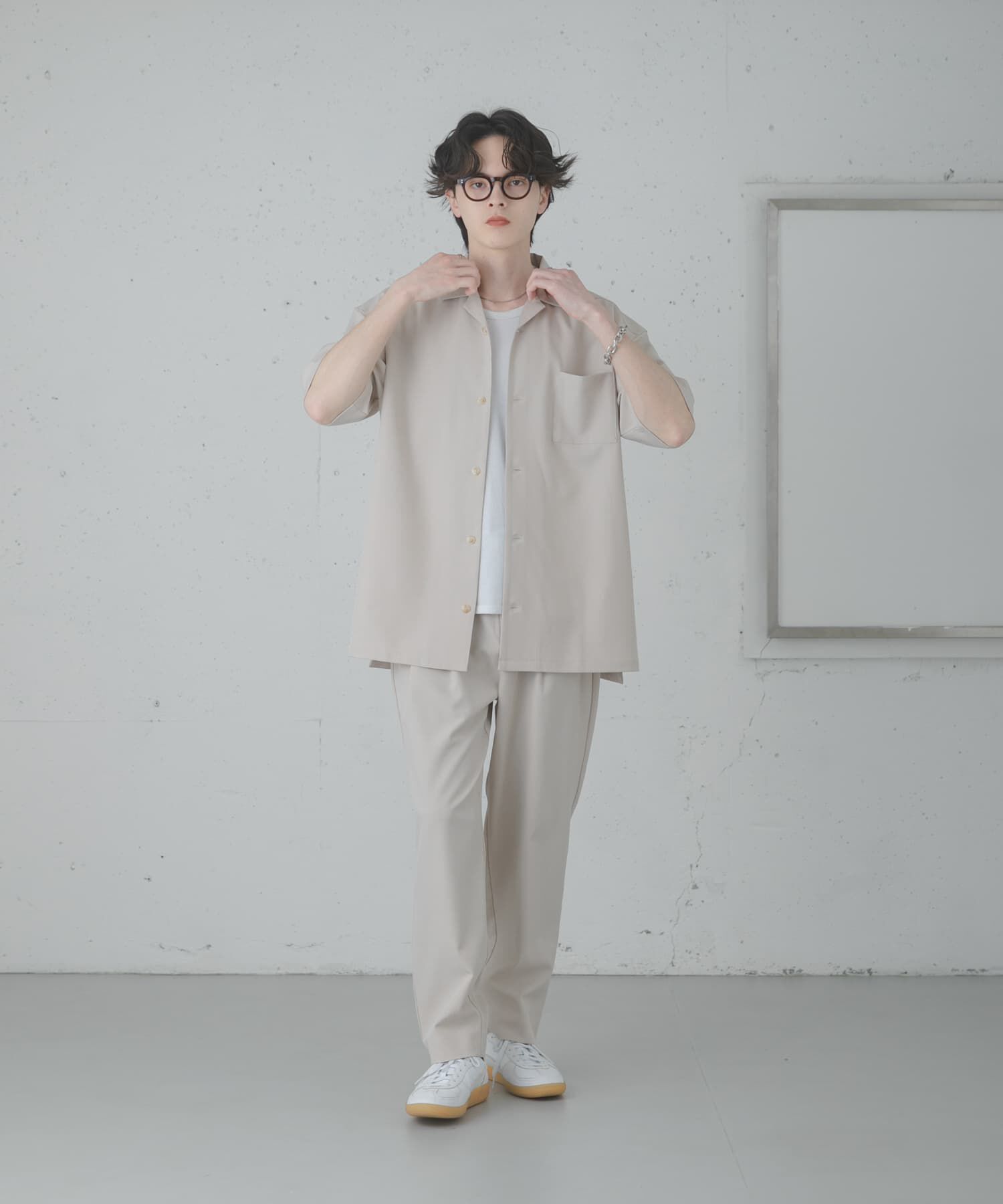 SENSE OF PLACE by URBAN RESEARCH「『速乾』ドライタッチオープンカラールーズショートスリーブシャツ」|シャツ・ブラウス|