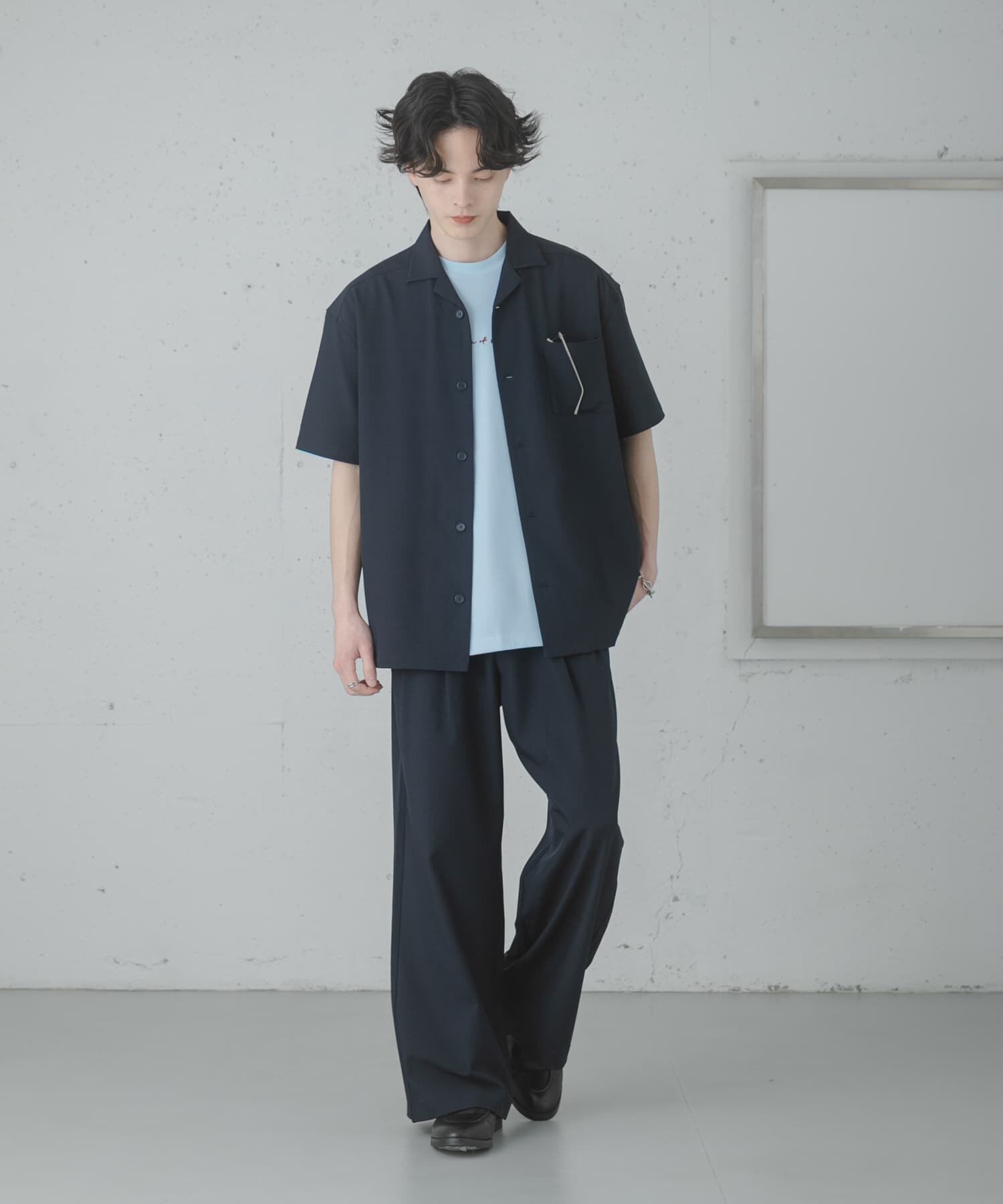 SENSE OF PLACE by URBAN RESEARCH「『速乾』ドライタッチオープンカラールーズショートスリーブシャツ」|シャツ・ブラウス|