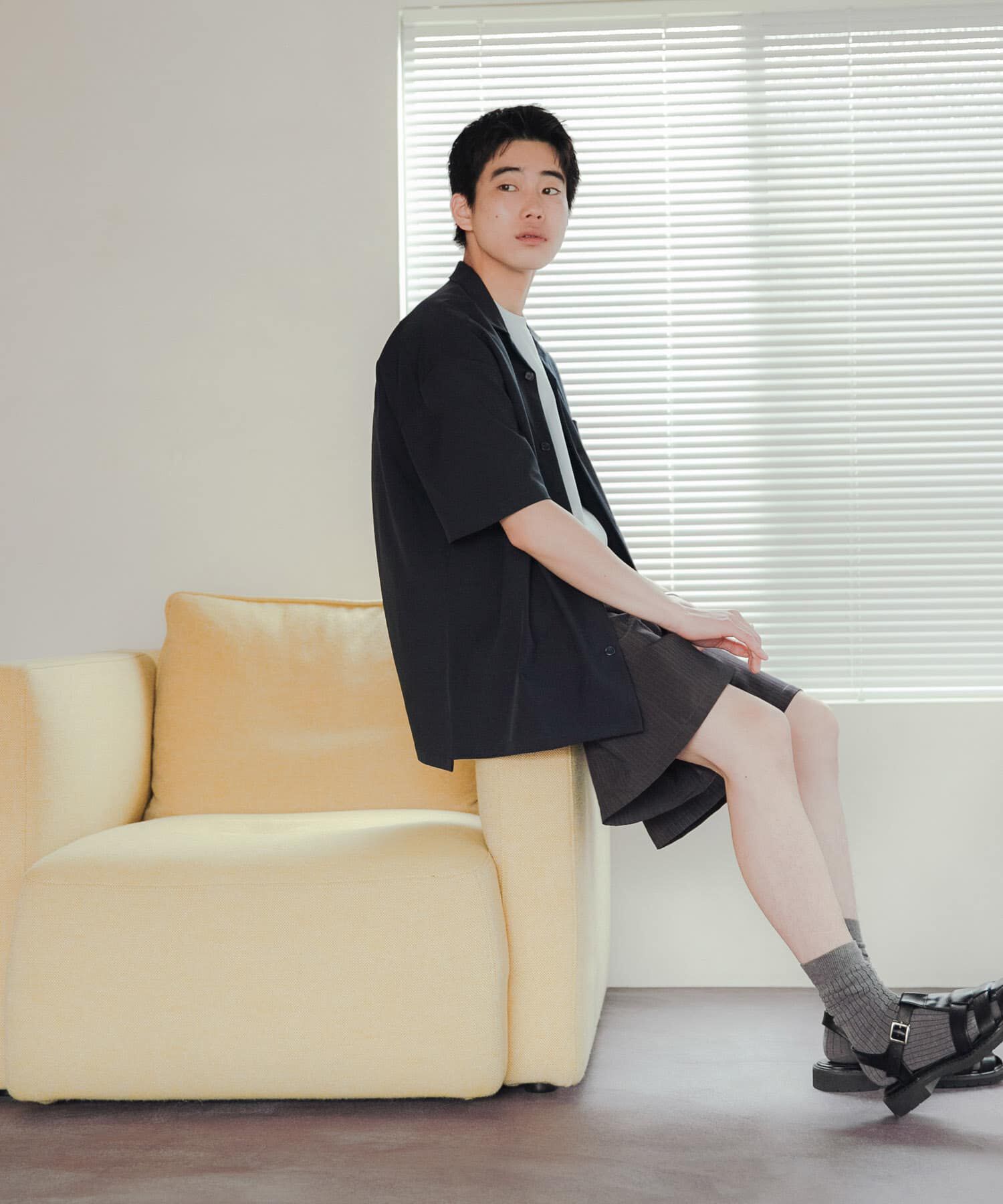 SENSE OF PLACE by URBAN RESEARCH「『速乾』ドライタッチオープンカラールーズショートスリーブシャツ」|シャツ・ブラウス|