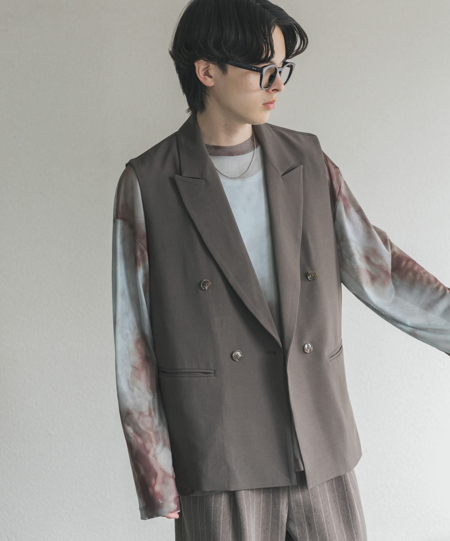 SENSE OF PLACE by URBAN RESEARCH「ダブルテーラードベスト」|ダウンベスト・ベスト|