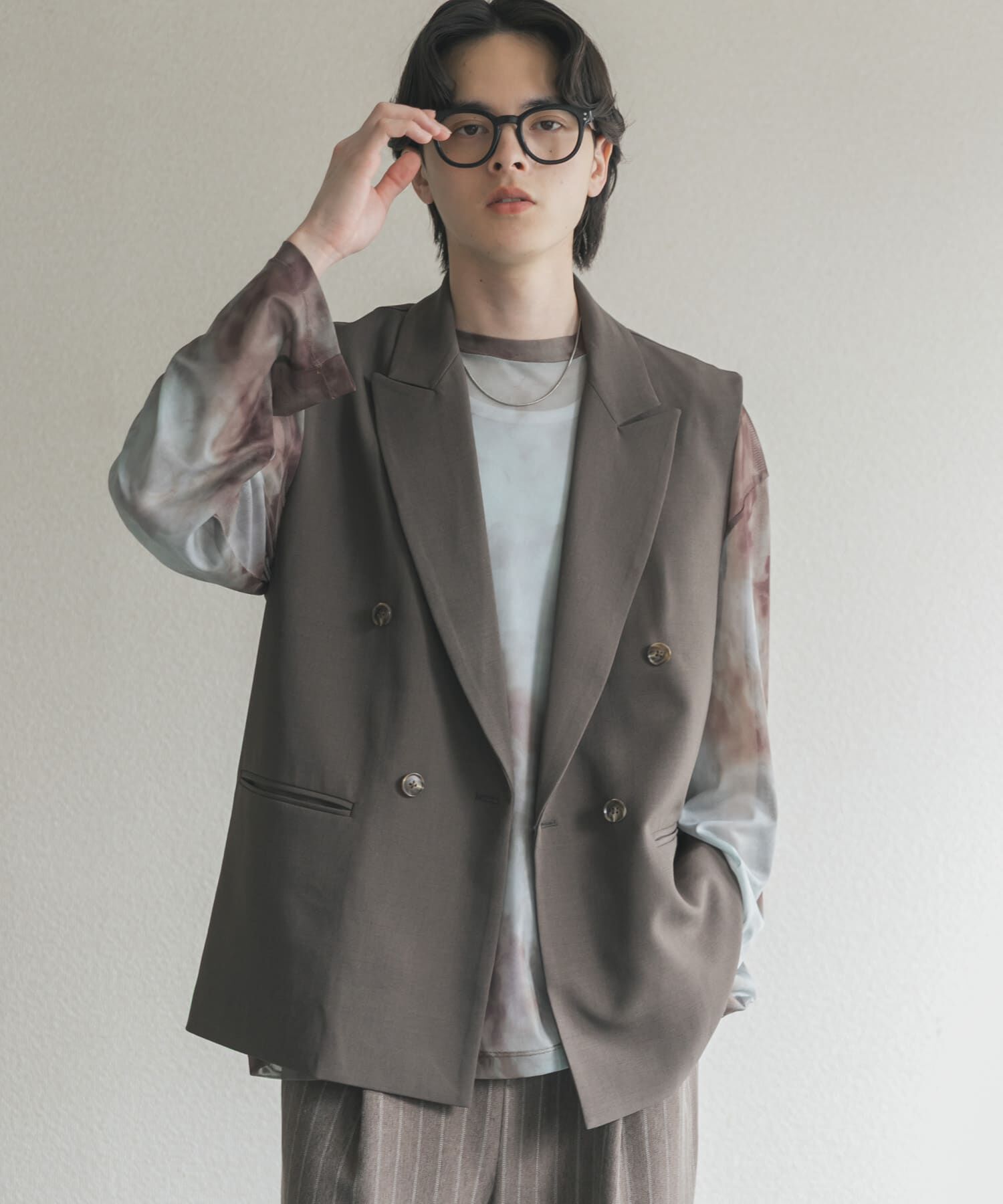 SENSE OF PLACE by URBAN RESEARCH「ダブルテーラードベスト」|ダウンベスト・ベスト|