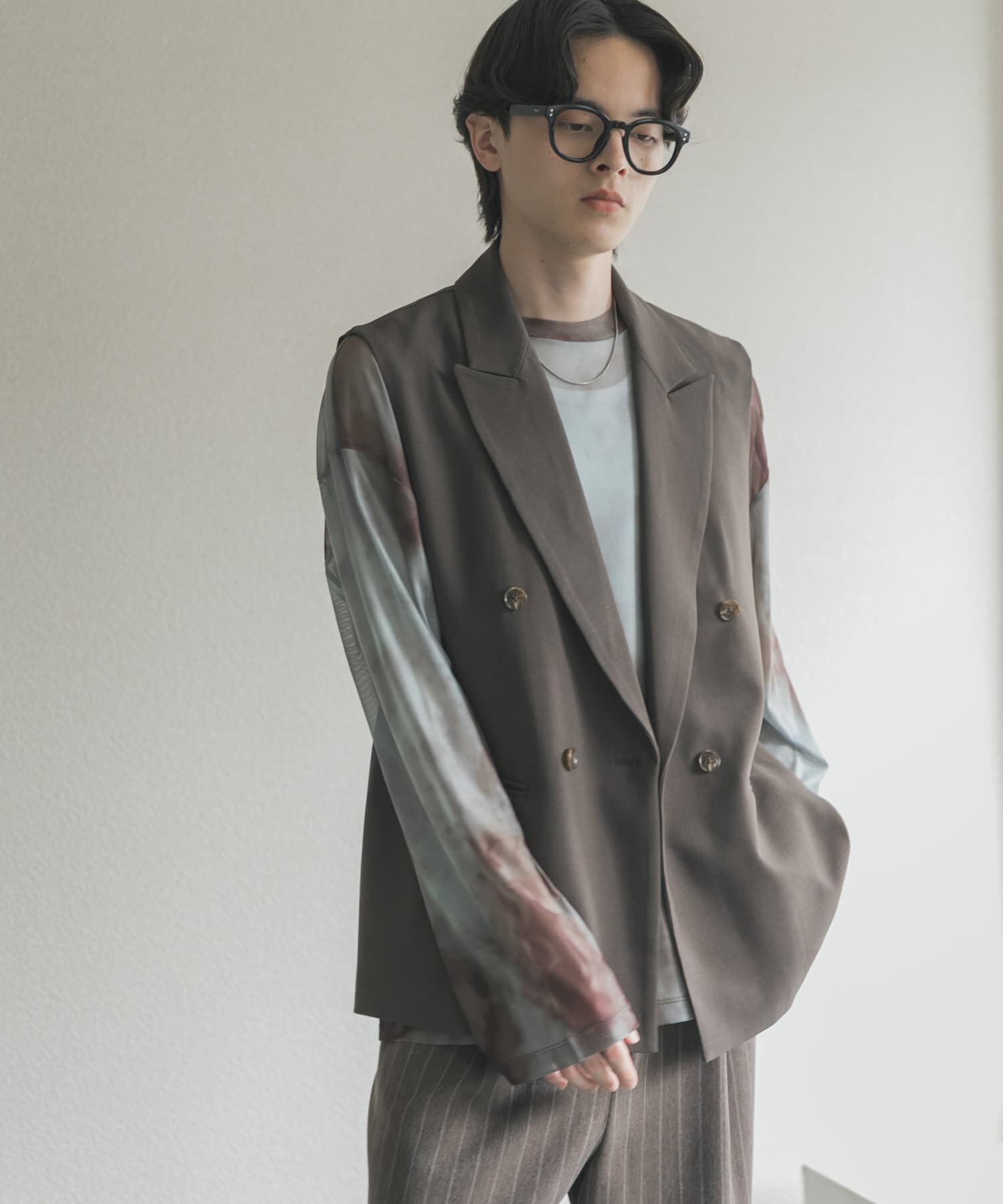 SENSE OF PLACE by URBAN RESEARCH「ダブルテーラードベスト」|ダウンベスト・ベスト|