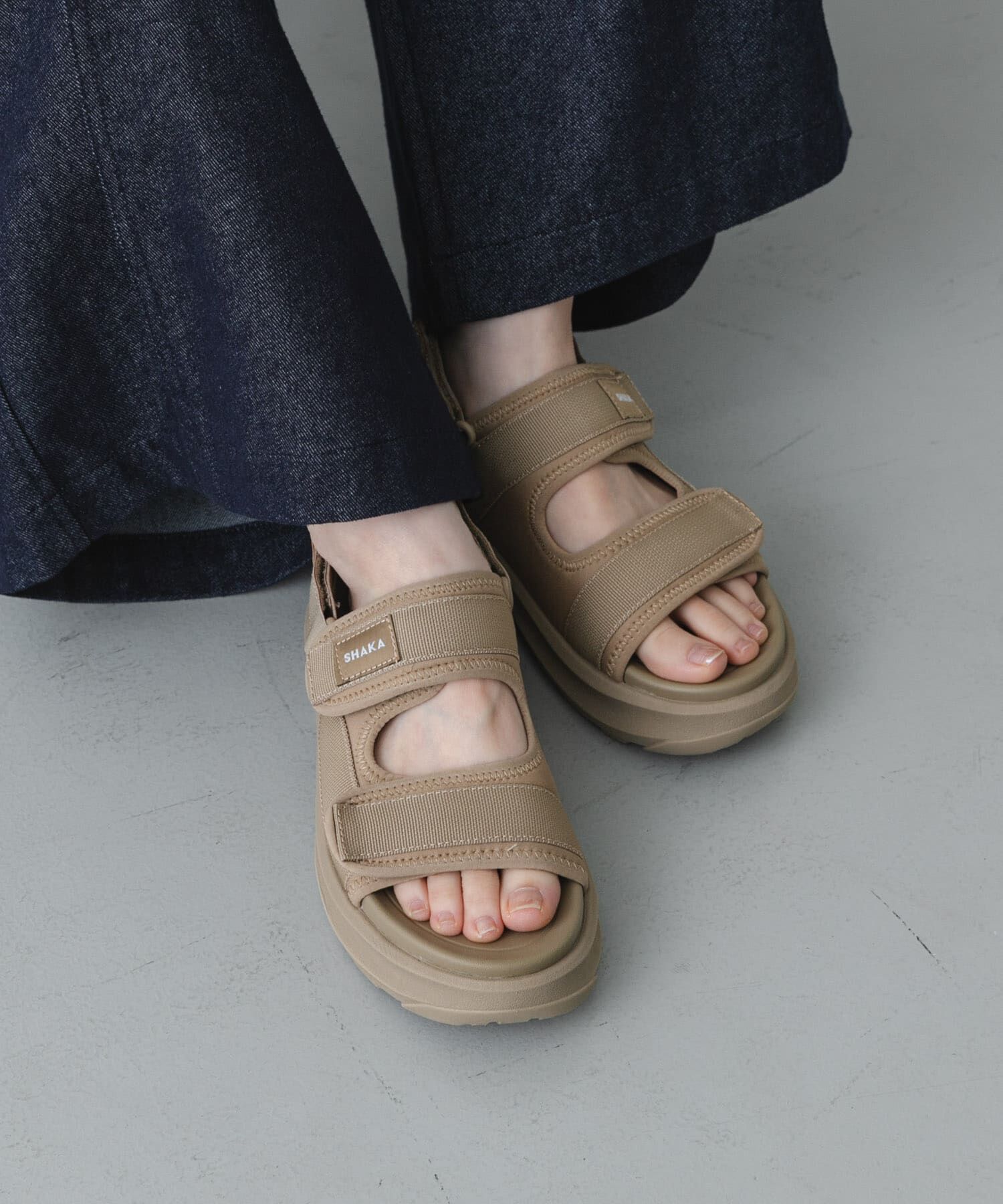 SENSE OF PLACE by URBAN RESEARCH「SHAKA　FREEN EASY GES」|サンダル|ベージュ