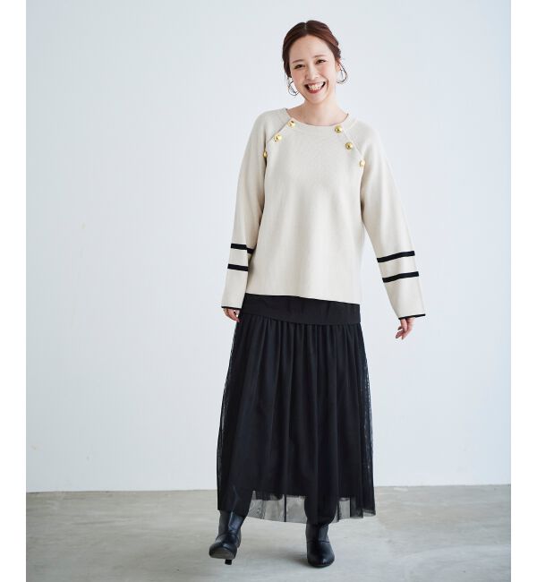 le.coeur blanc「チュールキリカエスカート」|スカート|