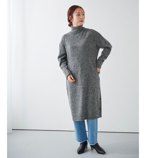 le.coeur blanc「サイドボタンメランジニットワンピース」|その他|