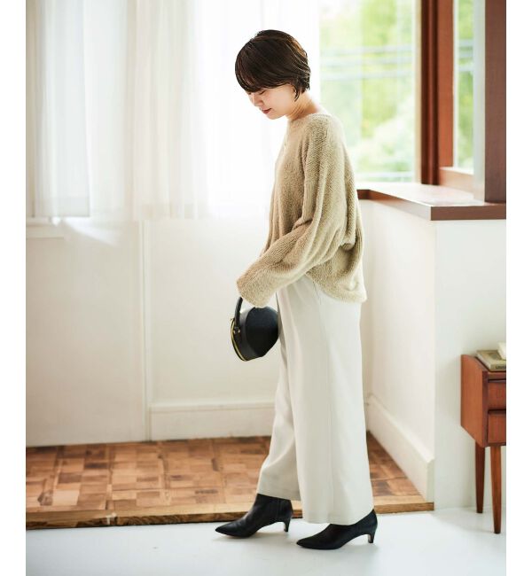 le.coeur blanc「《手洗い可能》シャギードルマンプルオーバー」|プルオーバー|