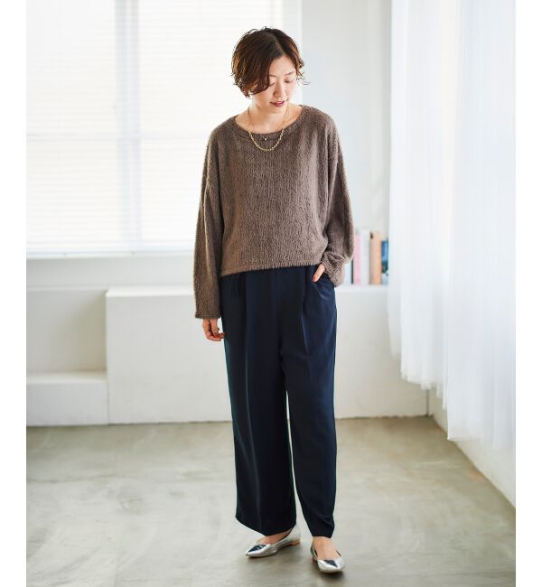 le.coeur blanc「《手洗い可能》シャギードルマンプルオーバー」|プルオーバー|