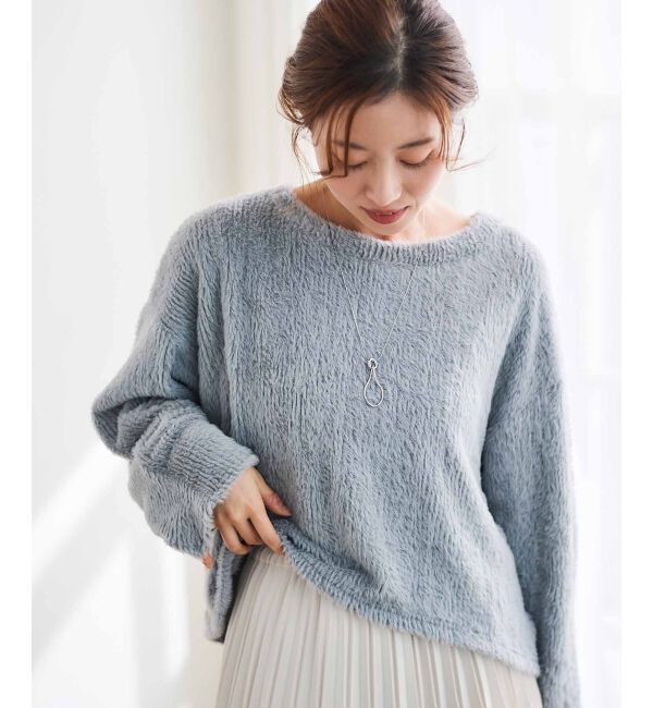 le.coeur blanc「《手洗い可能》シャギードルマンプルオーバー」|プルオーバー|