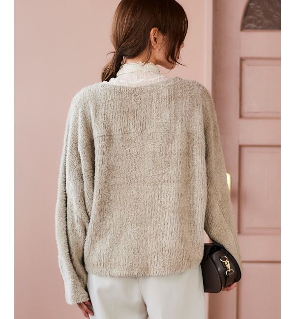 le.coeur blanc「《手洗い可能》シャギードルマンプルオーバー」|プルオーバー|