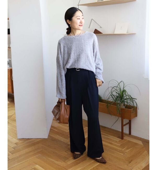 le.coeur blanc「《手洗い可能》シャギードルマンプルオーバー」|プルオーバー|