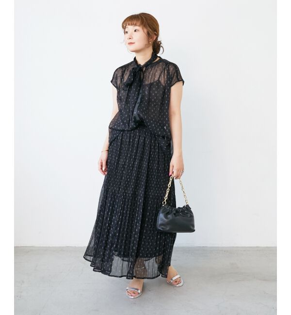  「楊柳フラワープリントフレンチブラウス」|シャツ・ブラウス|