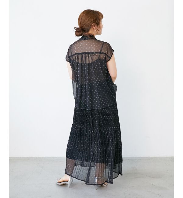  「楊柳フラワープリントフレンチブラウス」|シャツ・ブラウス|