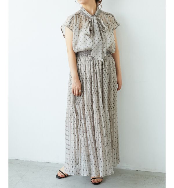  「楊柳フラワープリントフレンチブラウス」|シャツ・ブラウス|