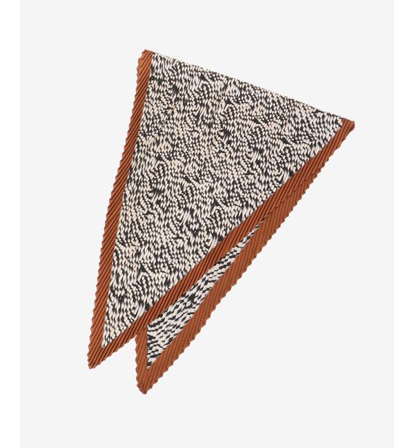  「《WEB限定アイテム》ゼブラプリントプリーツスカーフ」|バンダナ・スカーフ|