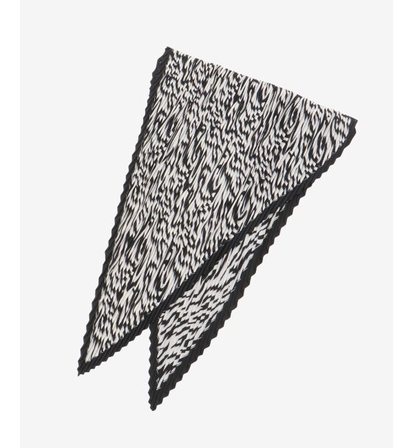  「《WEB限定アイテム》ゼブラプリントプリーツスカーフ」|バンダナ・スカーフ|