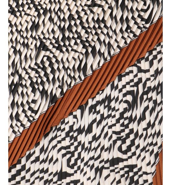  「《WEB限定アイテム》ゼブラプリントプリーツスカーフ」|バンダナ・スカーフ|