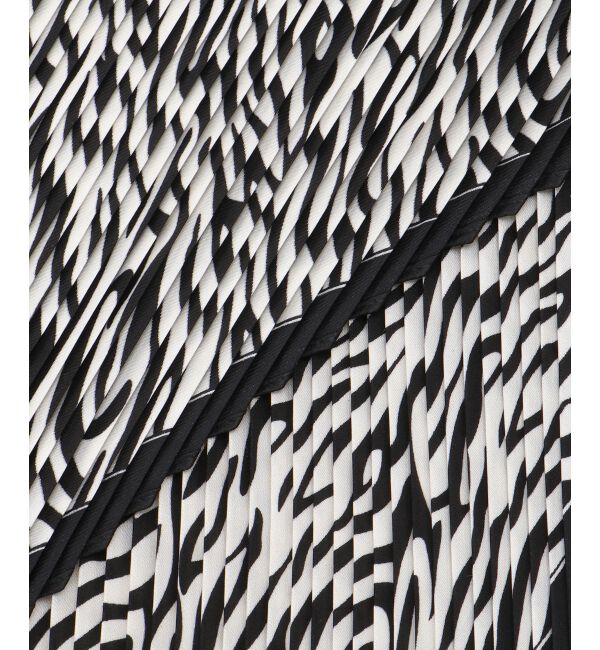  「《WEB限定アイテム》ゼブラプリントプリーツスカーフ」|バンダナ・スカーフ|