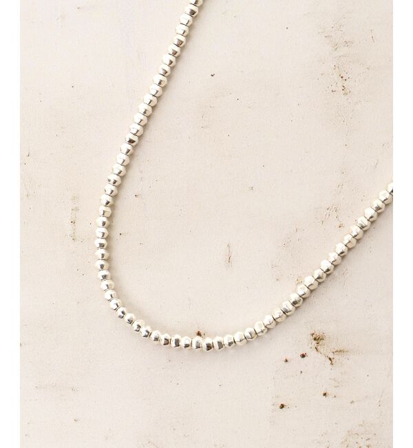  「イビツボールチェーンショートネックレス」|ネックレス|