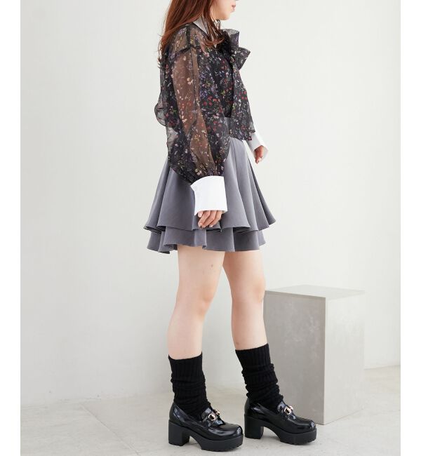 MAJESTICLEGON「Bloomingフラワーボウタイシャツ」|シャツ・ブラウス|