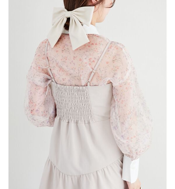 MAJESTICLEGON「Bloomingフラワーボウタイシャツ」|シャツ・ブラウス|