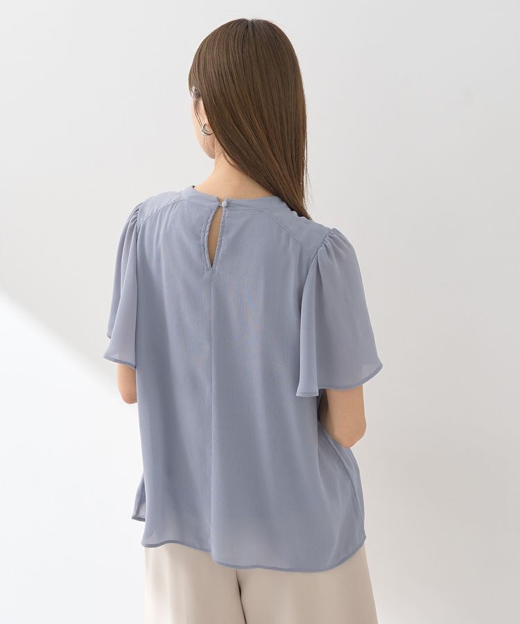 earth music&ecology「マジョリカプリーツ半袖ブラウス」|シャツ・ブラウス|