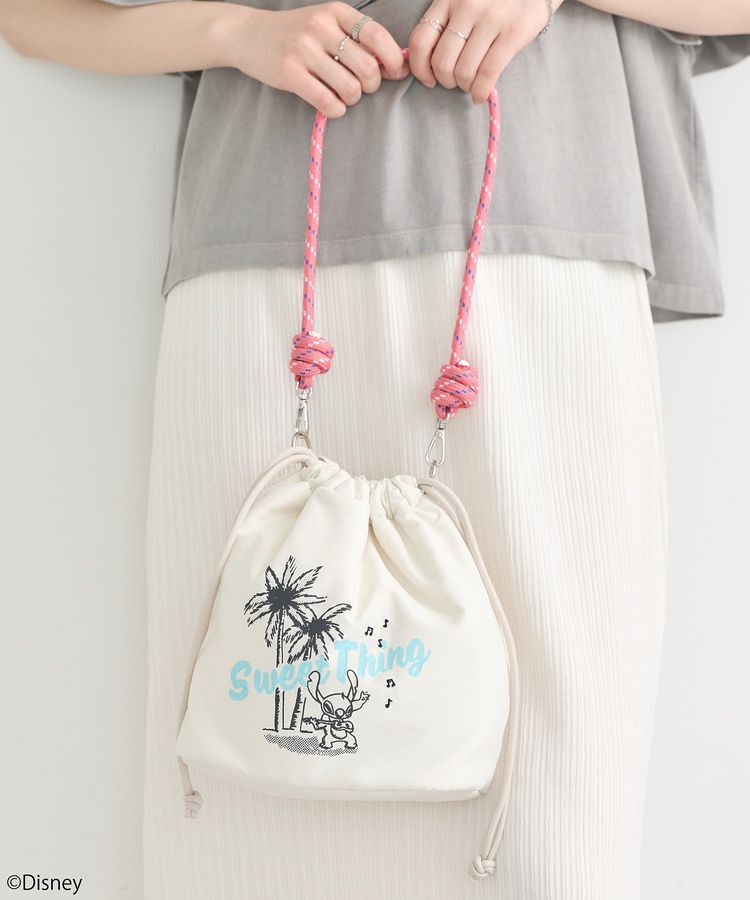 earth music&ecology「スティッチ/ロープコードパファーバッグ」|ショルダー・メッセンジャー|