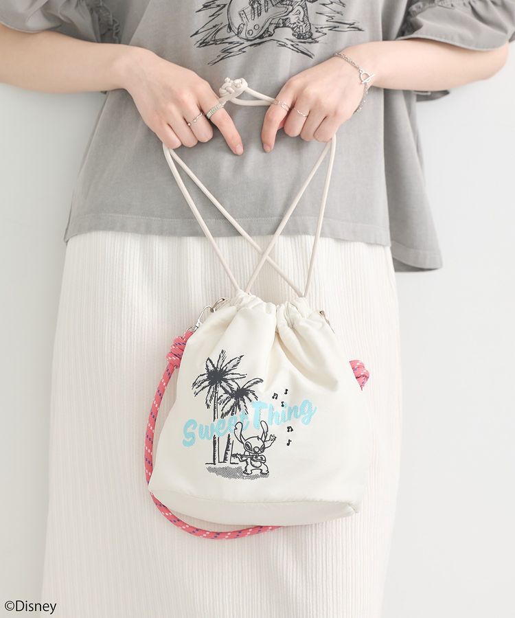 earth music&ecology「スティッチ/ロープコードパファーバッグ」|ショルダー・メッセンジャー|