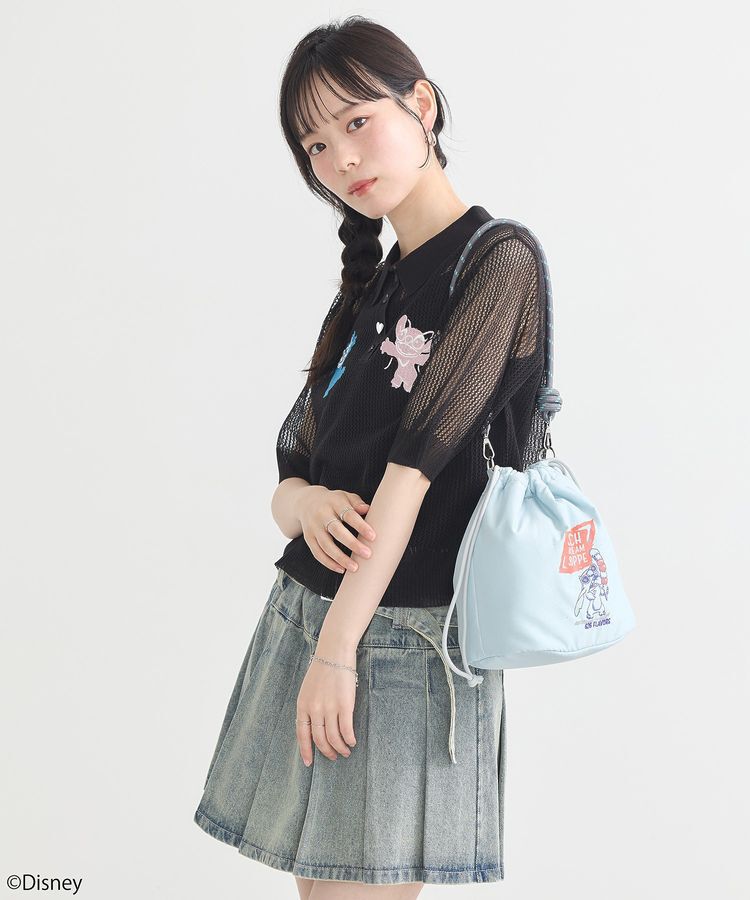 earth music&ecology「スティッチ/ロープコードパファーバッグ」|ショルダー・メッセンジャー|