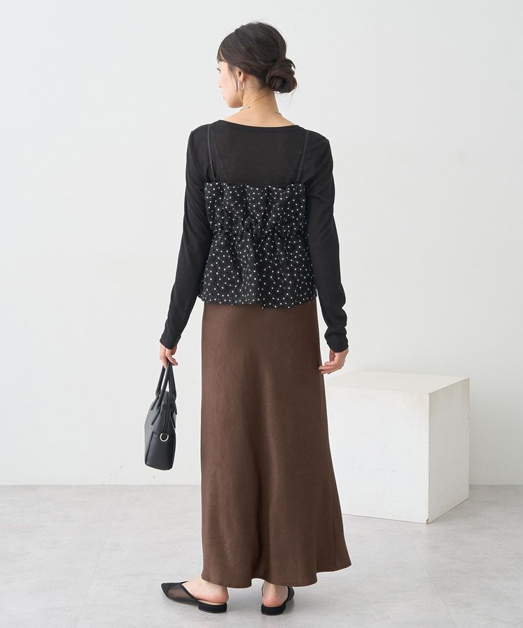 earth music&ecology「キラキラフラワー刺繍ビスチェ」|ベスト・ジレ|