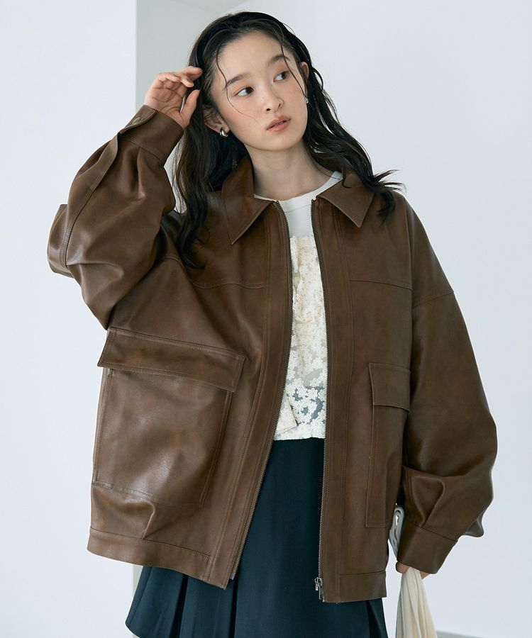 earth music&ecology「キラキラフラワー刺繍ビスチェ」|ベスト・ジレ|