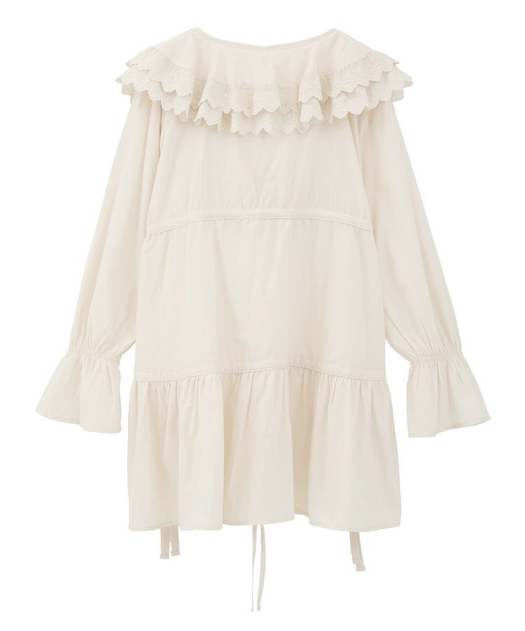 earth music&ecology「サイドリボンラッフルミニワンピース」|ワンピース|