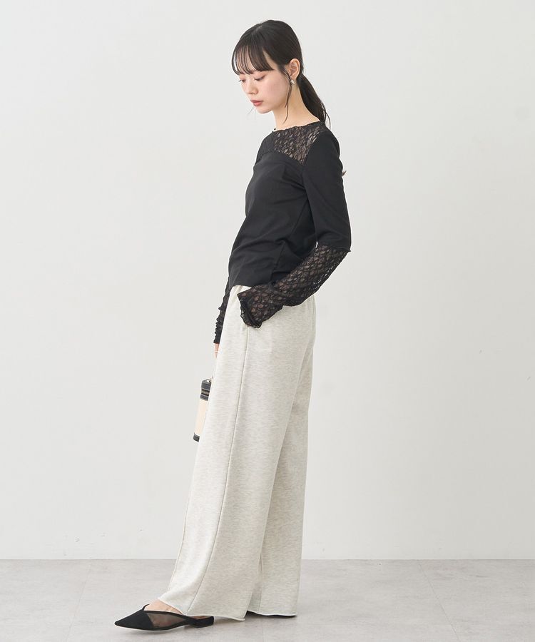 earth music&ecology「レース&times;アイレットプルオーバー」|Tシャツ・カットソー|